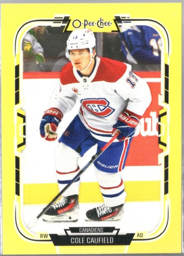 Cole Caufield [Yellow Border] #3