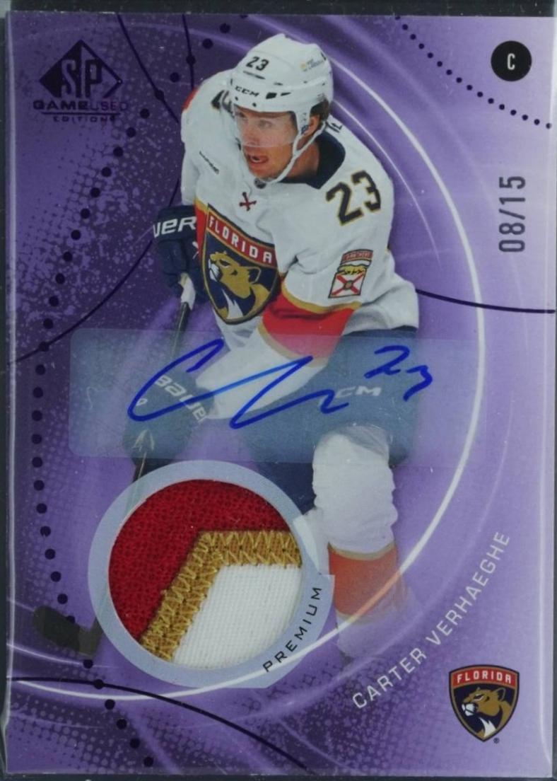 Carter Verhaeghe [Purple Auto Premium Memorabilia] #150