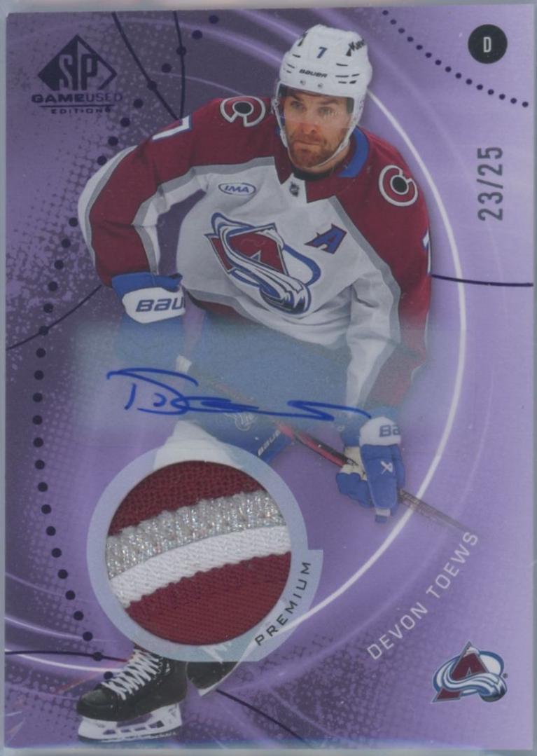 Devon Toews [Purple Auto Premium Memorabilia] #187