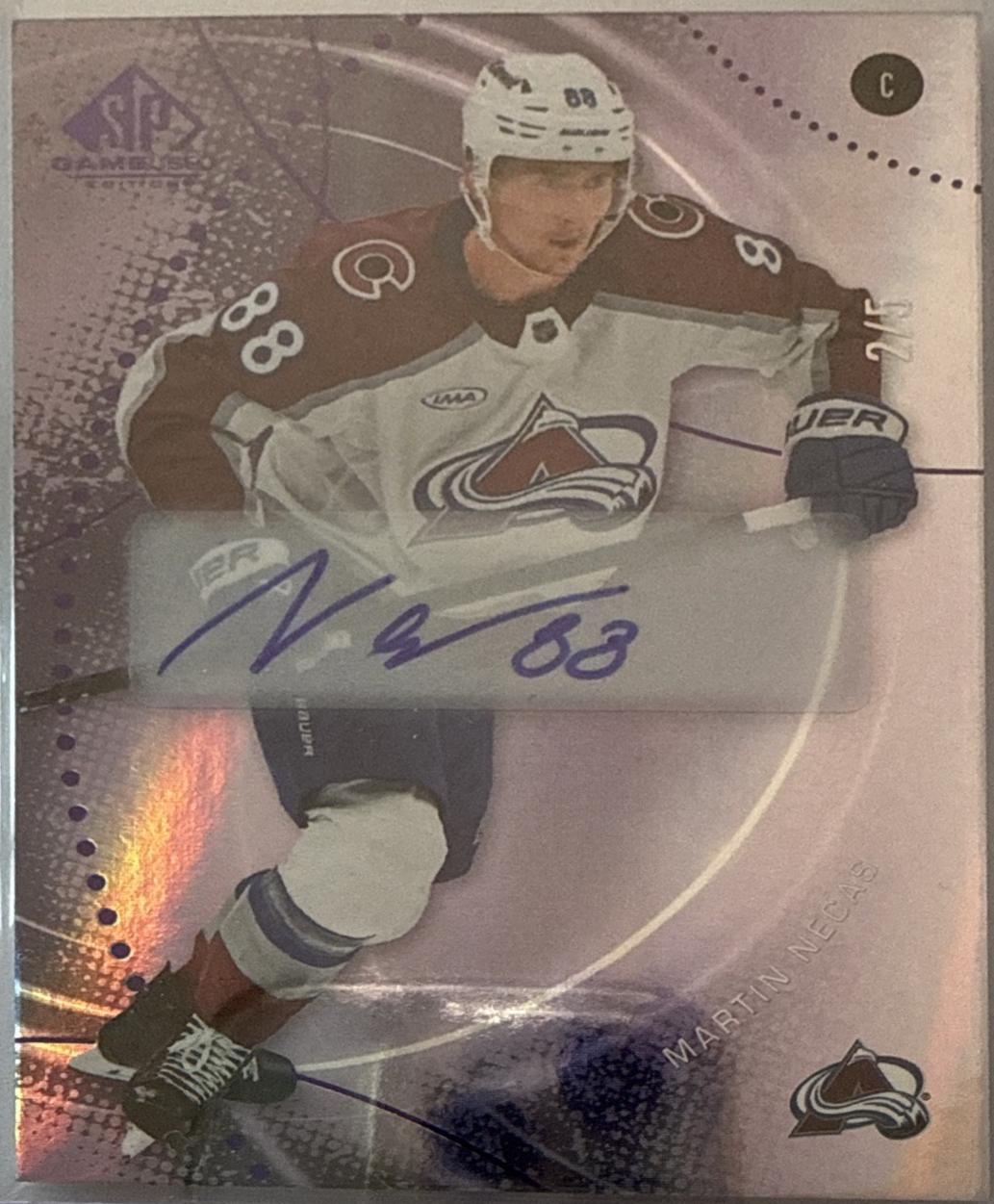 Martin Necas [Purple Autograph] #15