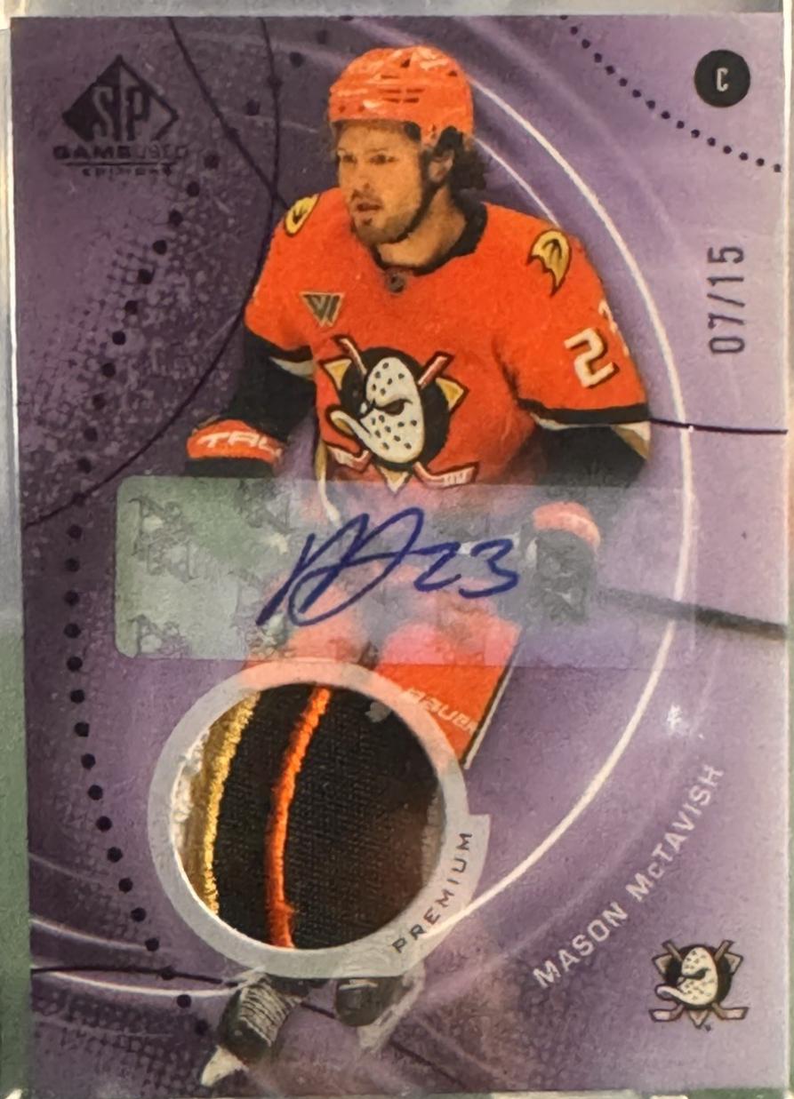 Mason McTavish [Purple Auto Premium Memorabilia] #148