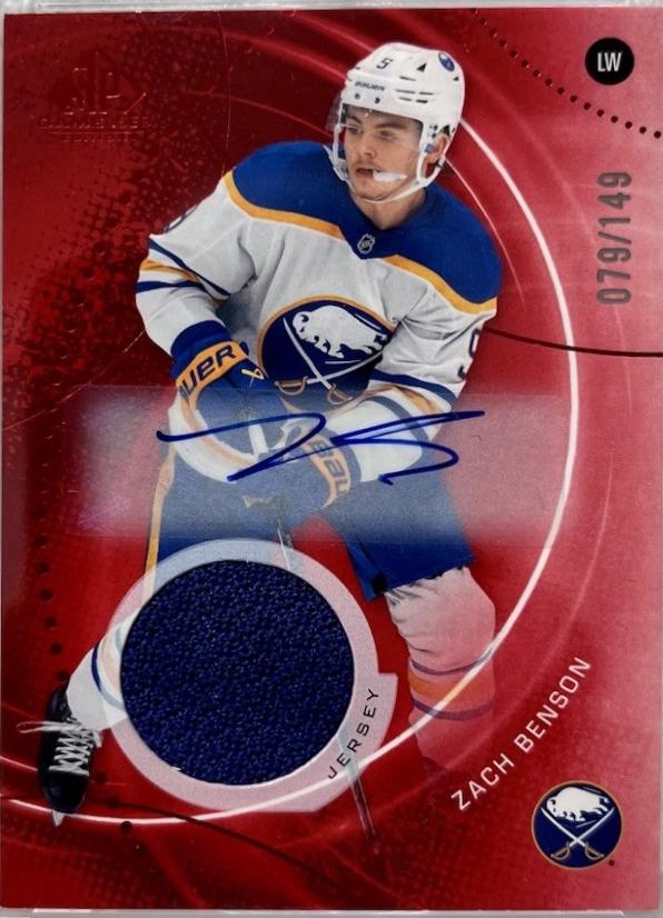 Zach Benson [Red Auto Jersey] #78