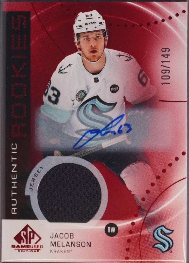 Jacob Melanson [Red Autograph Jersey] #AR-JM