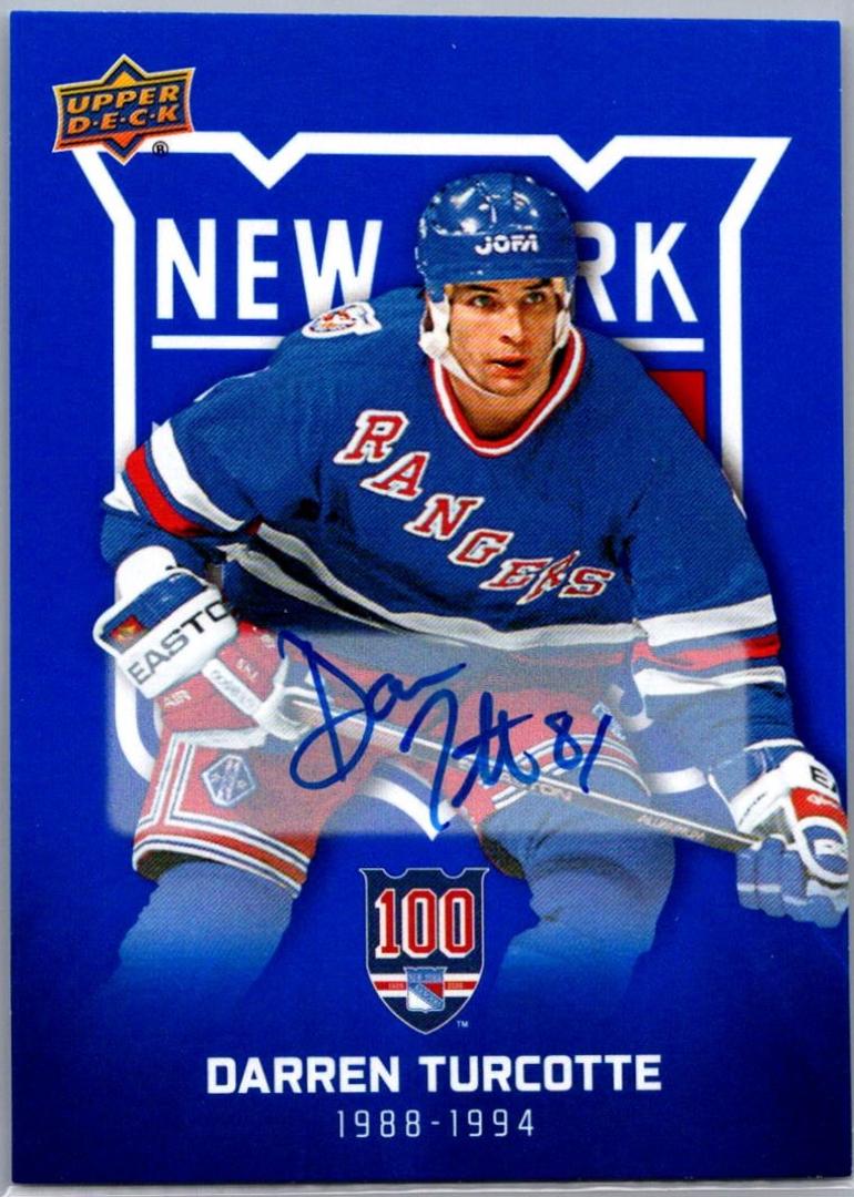 Darren Turcotte [Blue Autograph] #35