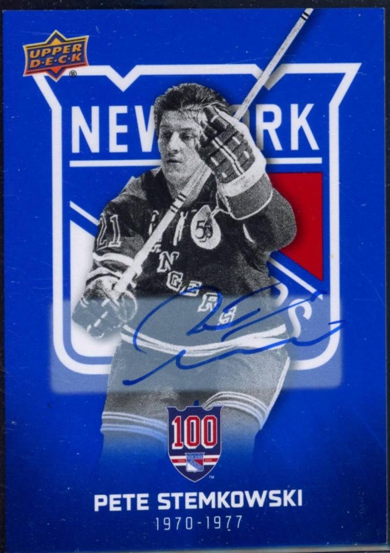 Pete Stemkowski [Blue Autograph] #16