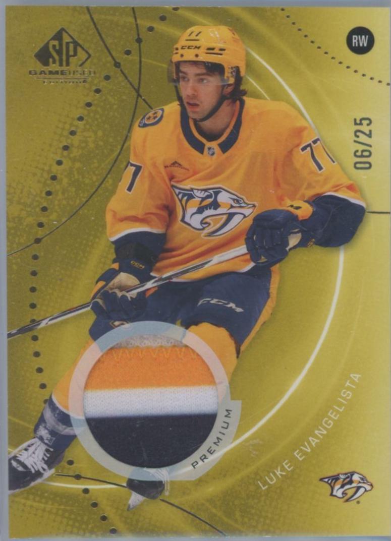 Luke Evangelista [Gold Premium Memorabilia] #127