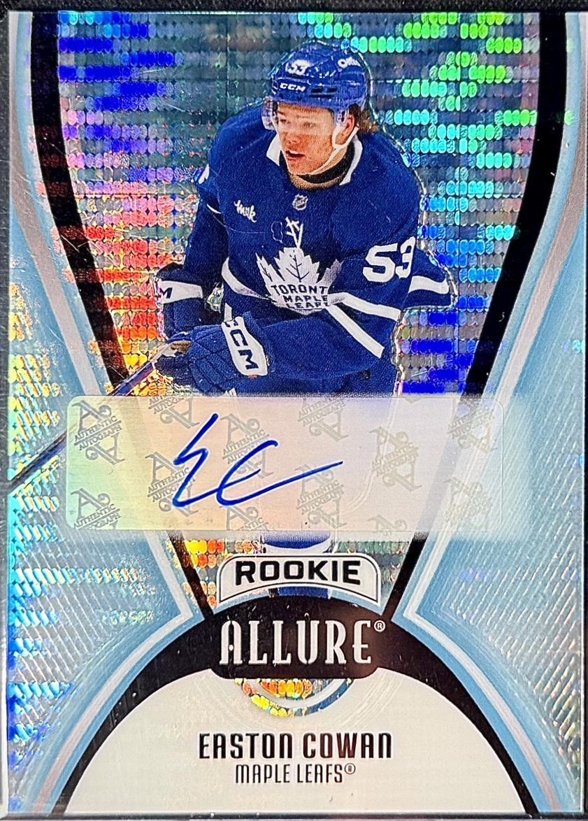 Easton Cowan [Extended Rookie Blue Line Autograph] #AR-EC