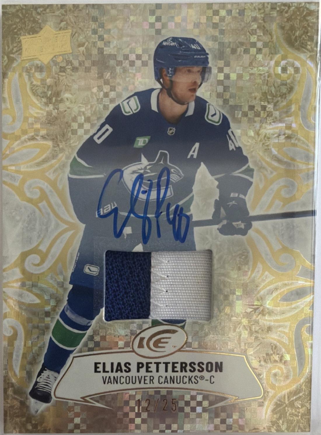Elias Pettersson [Gold Patch Auto] #20