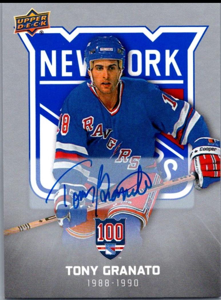 Tony Granato [Blue Autograph] #34