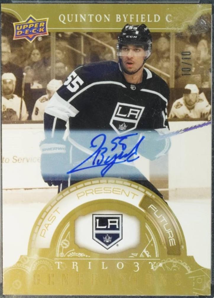 Quinton Byfield [Gold Autograph] #TG-17C