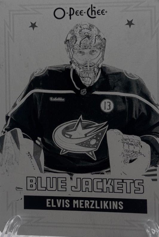 Elvis Merzlikins [Printing Plate] #377
