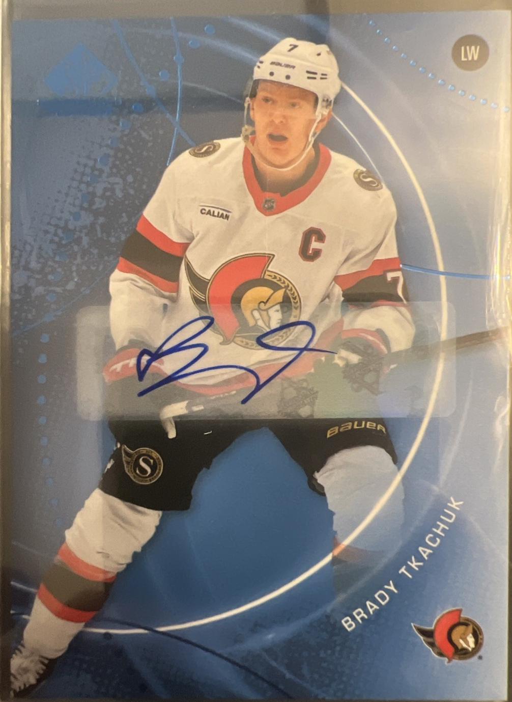 Brady Tkachuk [Blue Autograph] #197
