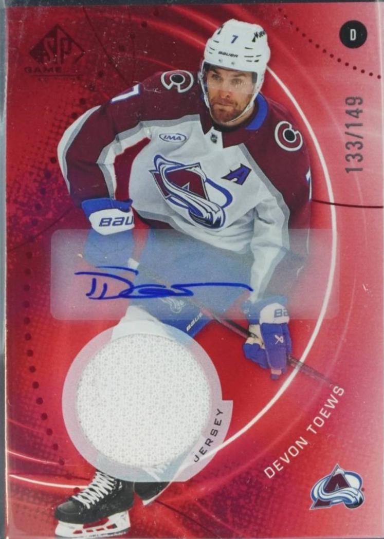 Devon Toews [Red Auto Jersey] #187
