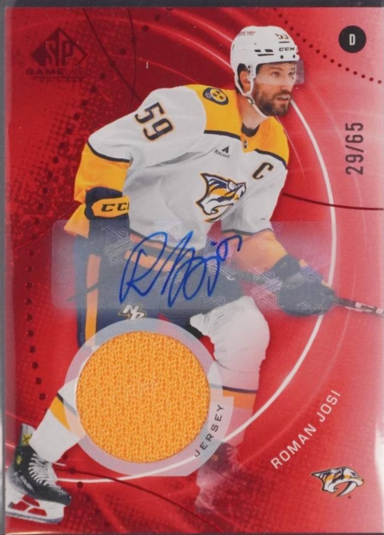 Roman Josi [Red Auto Jersey] #174
