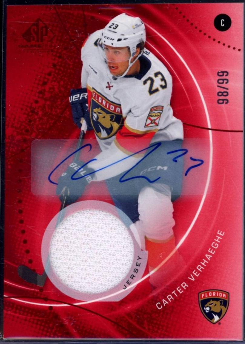 Carter Verhaeghe [Red Auto Jersey] #150