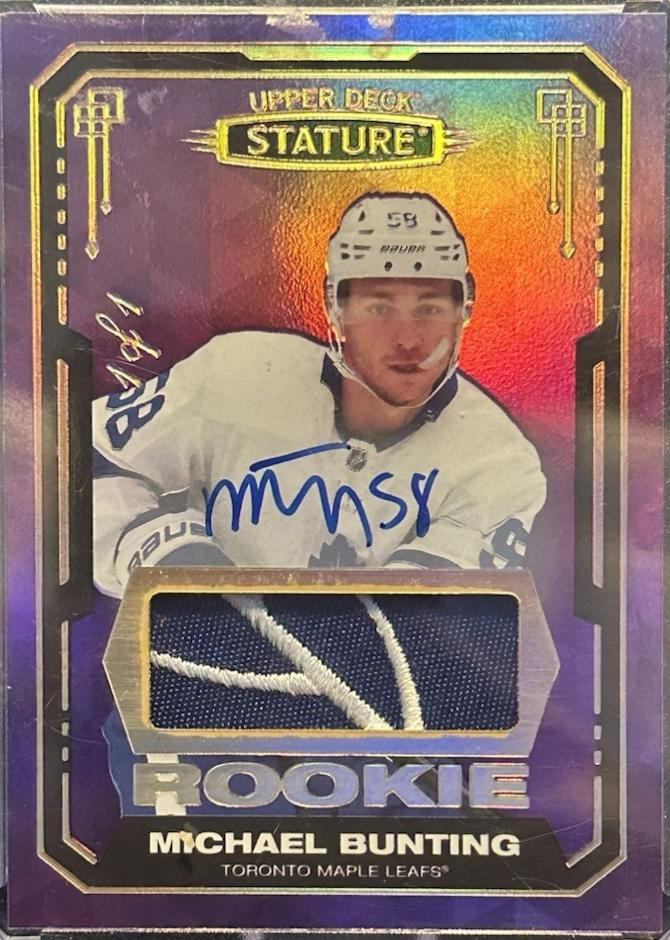 Michael Bunting [Design Variant Autograph Material Purple] #195