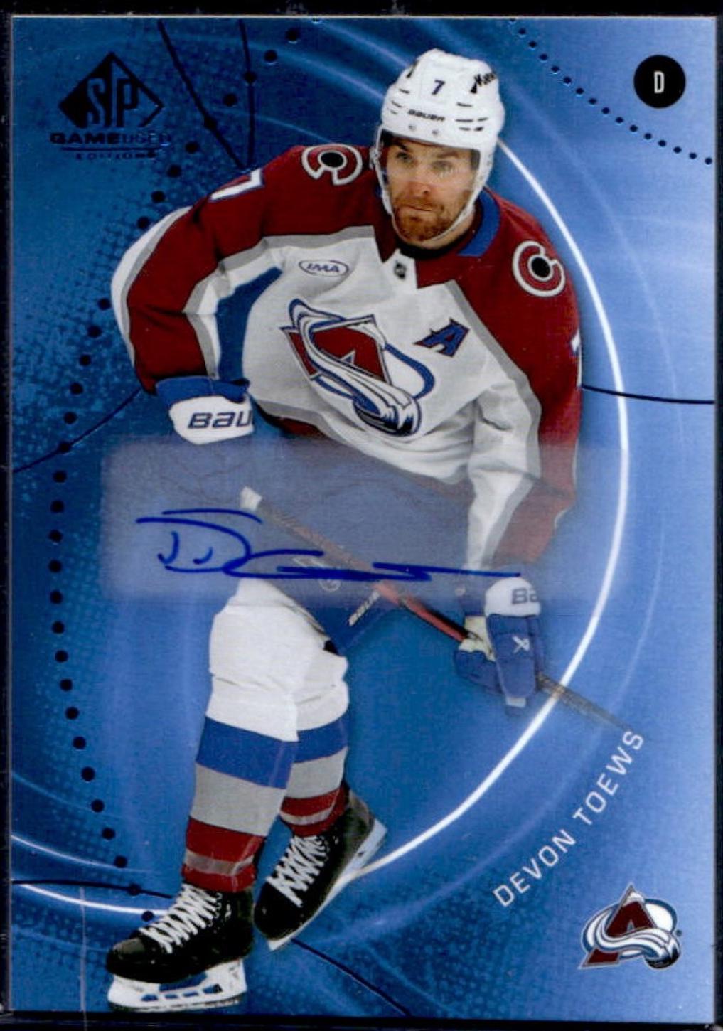 Devon Toews [Blue Autograph] #187