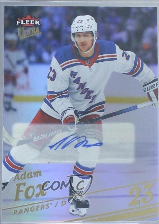 Adam Fox [Gold Rainbow Foil Auto] #134