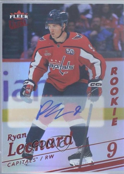 Ryan Leonard [Red Rainbow Foil Auto] #195