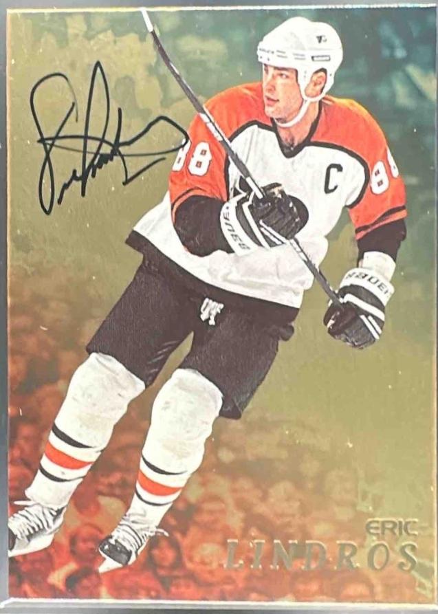 Eric Lindros [Gold Autograph] #100