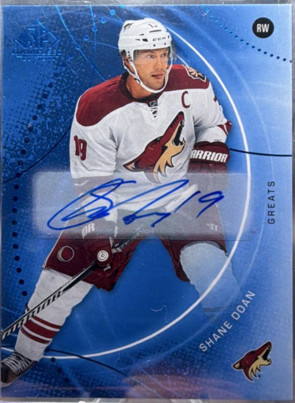 Shane Doan [Blue Autograph] #53