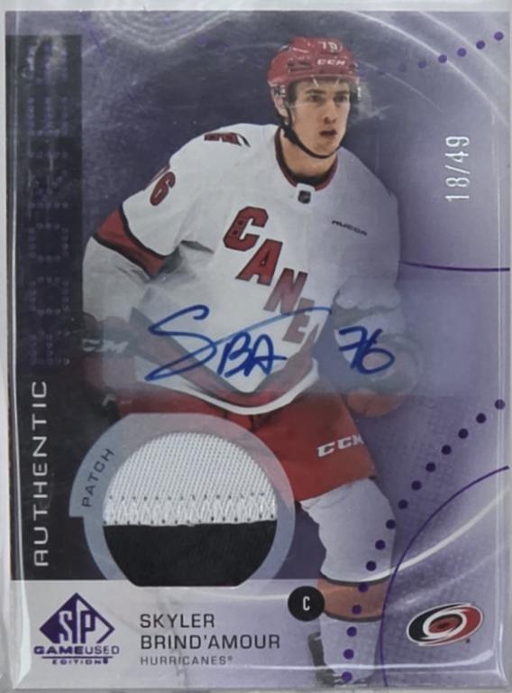 Skyler Brind'Amour [Purple Autograph Patch] #AR-SB
