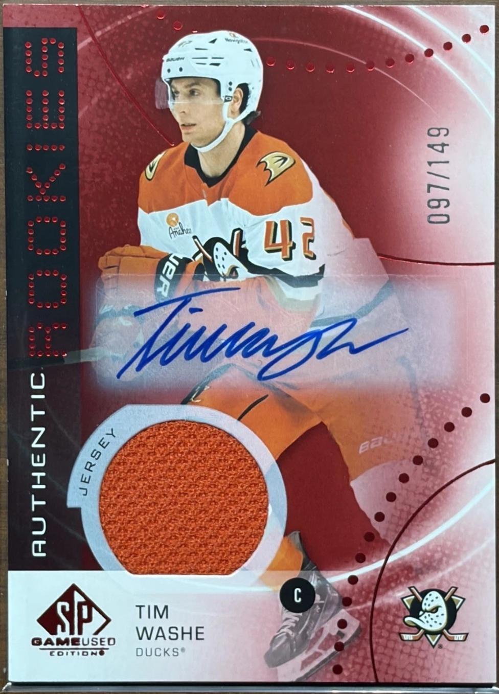 Tim Washe [Red Autograph Jersey] #AR-TW