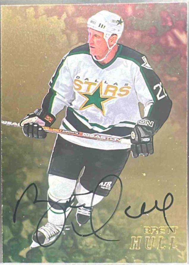 Brett Hull [Gold Autograph] #189