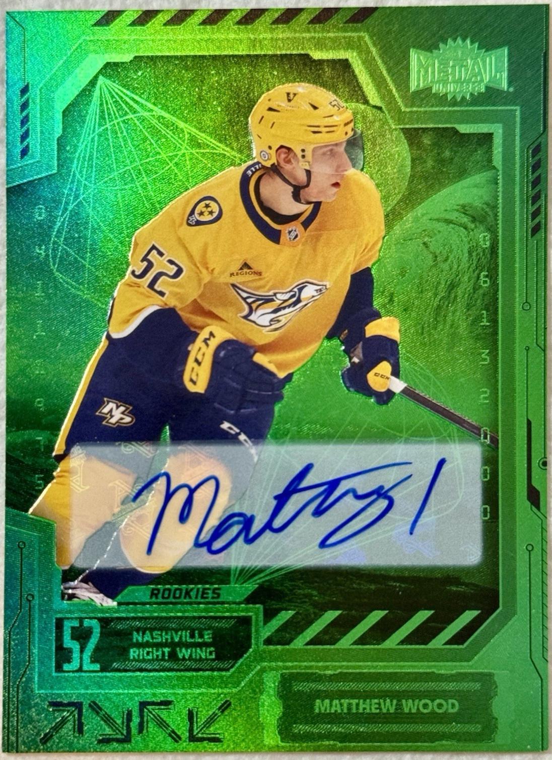 Matthew Wood [Green Autograph] #148