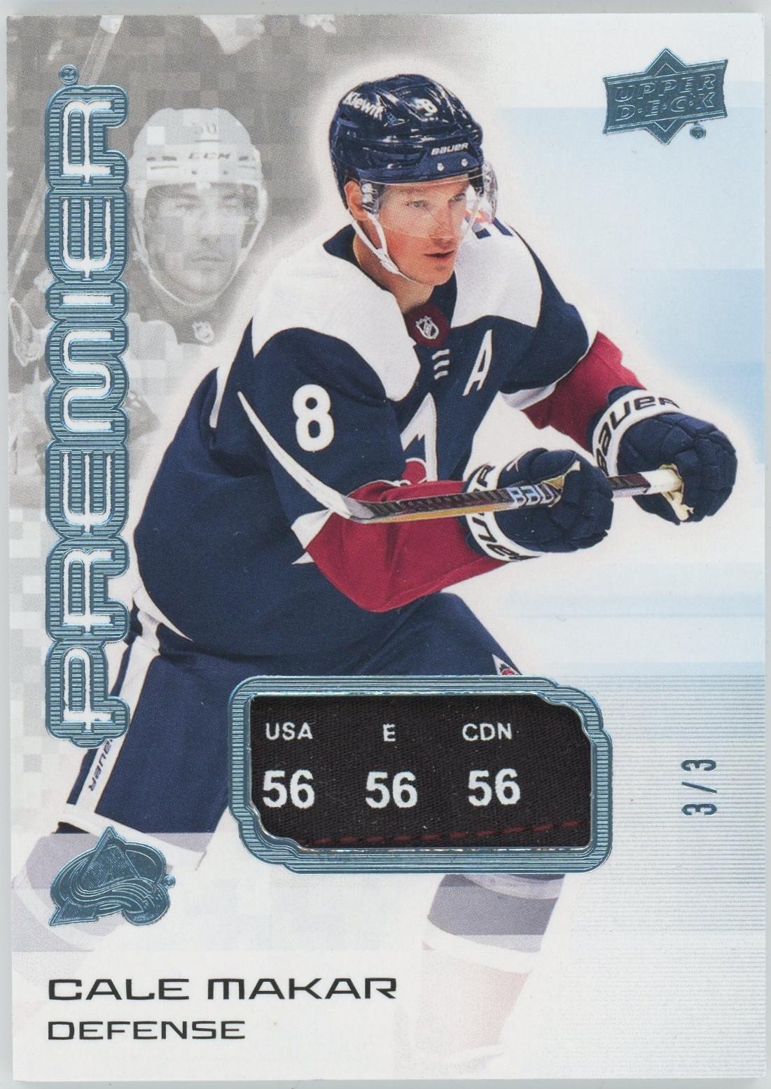 Cale Makar [Platinum Blue Neckline] #46