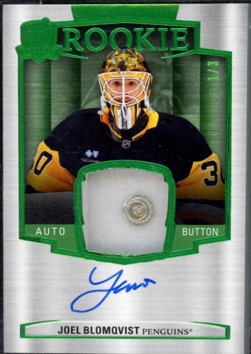 Joel Blomqvist [Green Foil Button Auto Red Tag] #162