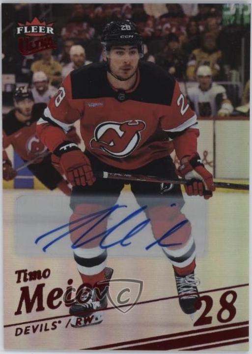 Timo Meier [Red Rainbow Foil Auto] #70