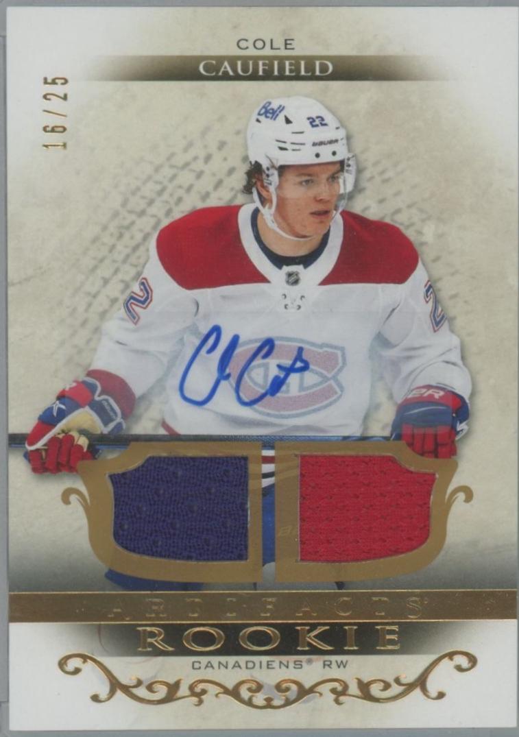 Cole Caufield [Material Autograph Gold] #180