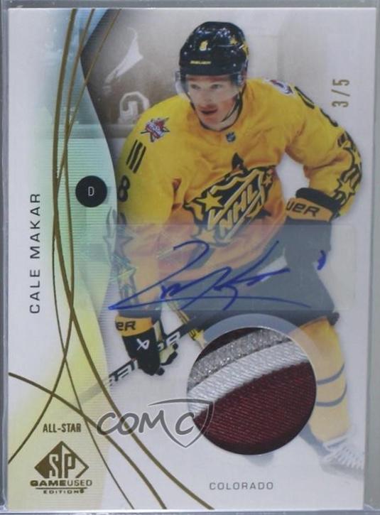 Cale Makar [Gold Auto Premium Memorabilia] #144