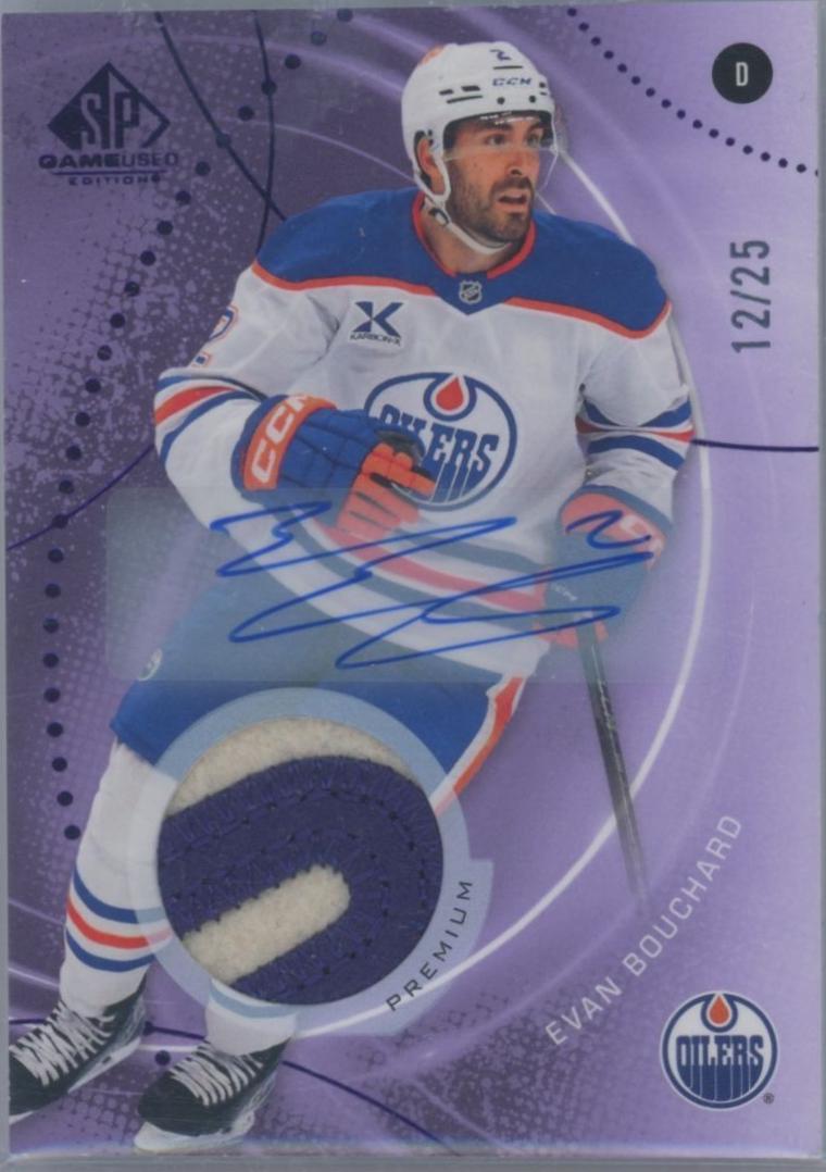 Evan Bouchard [Purple Auto Premium Memorabilia] #32