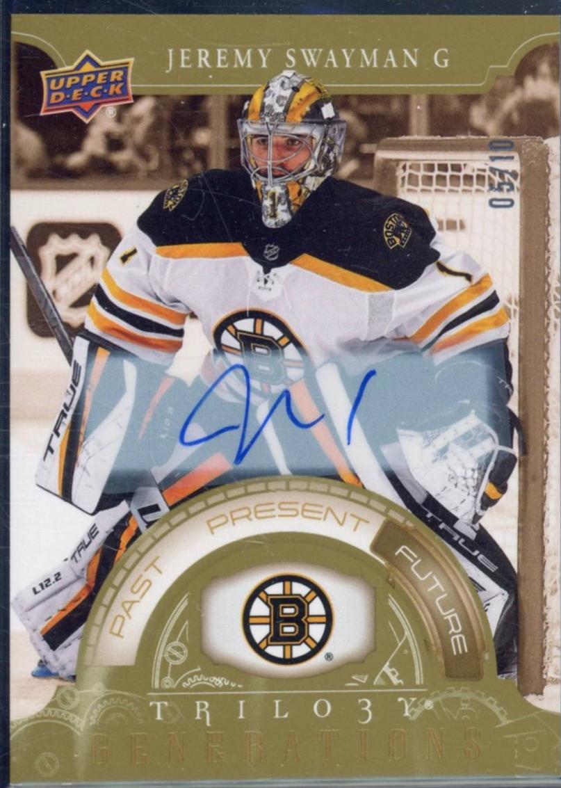 Jeremy Swayman [Gold Autograph] #TG-2C