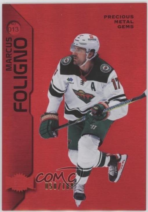 Marcus Foligno [Red Precious Metal Gems] #13