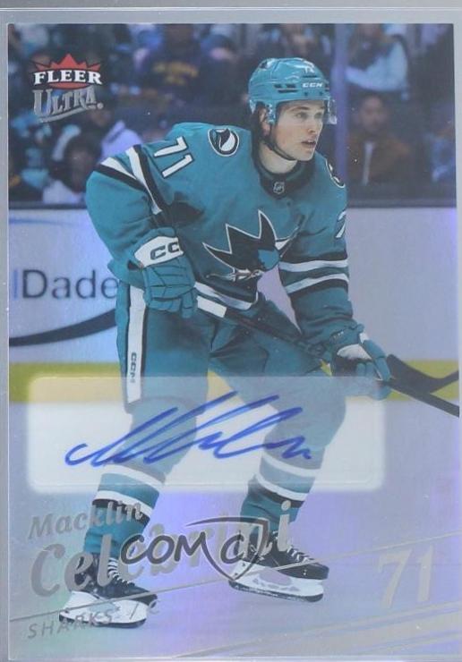 Macklin Celebrini [Rainbow Foil Auto] #109