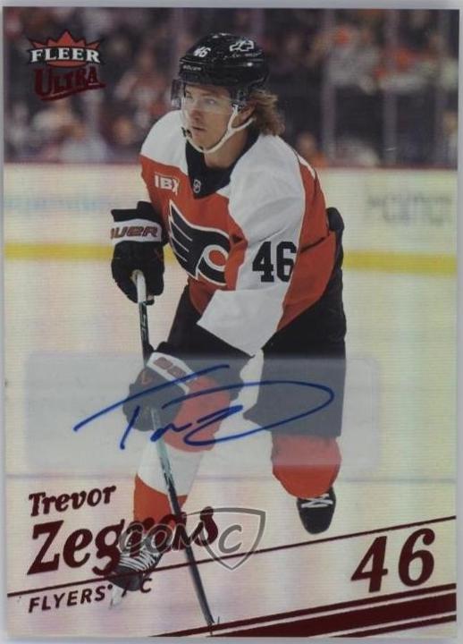 Trevor Zegras [Red Rainbow Foil Auto] #55