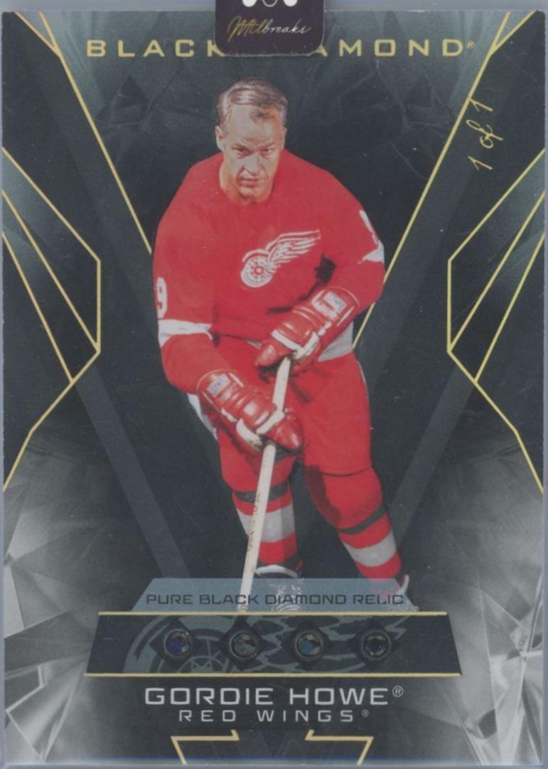 Gordie Howe [Pure Black Diamond Relic Legends Quad] #BDB-GH