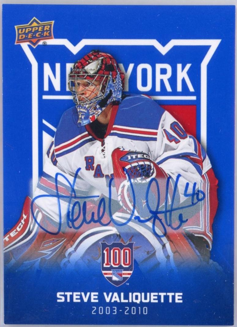 Steve Valiquette [Blue Autograph] #62