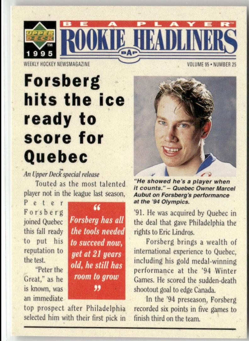 Peter Forsberg #R152