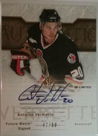 Antoine Vermette [Autograph SP Limited] #140