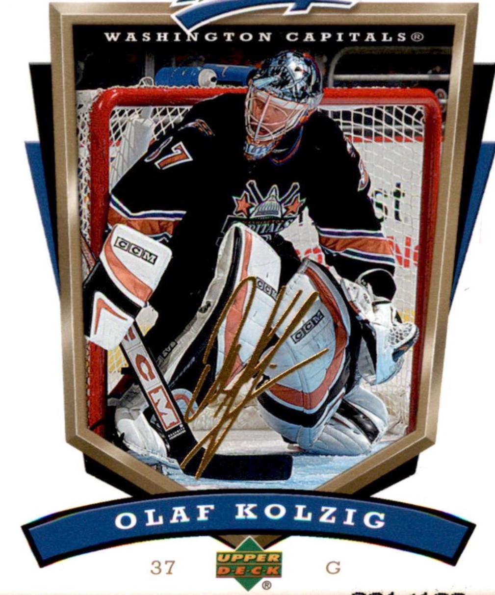 Olaf Kolzig [Gold Script] #293