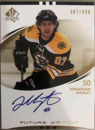Jonathan Sigalet [Autograph] #207
