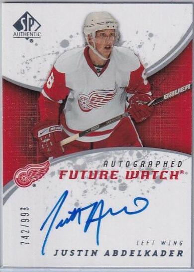 Justin Abdelkader [Autograph] #193