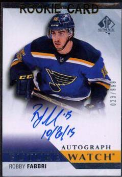 Robby Fabbri [Autograph Inscribed] #250