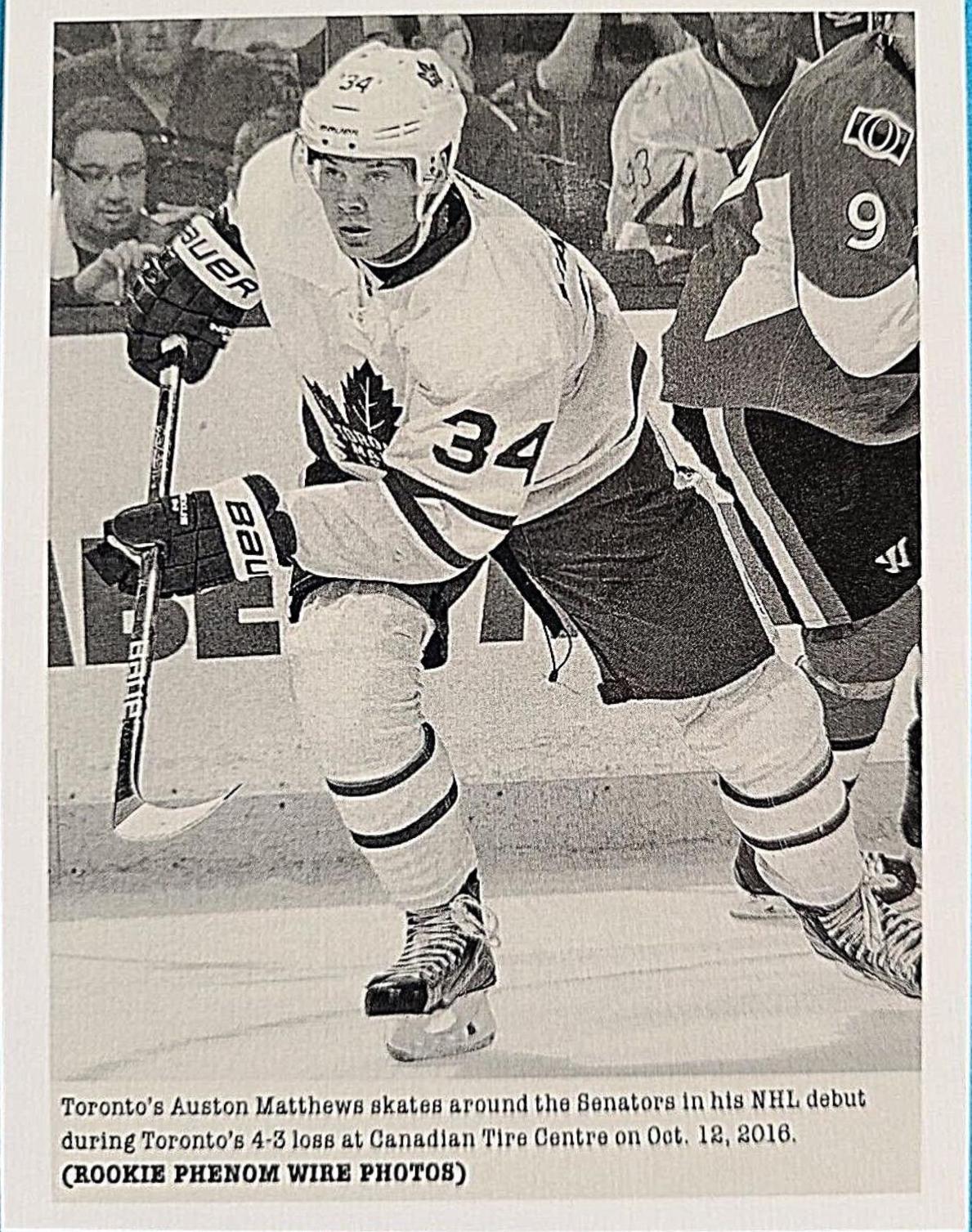 Auston Matthews [Xrc Rookie Redemption Wire Photo] #347