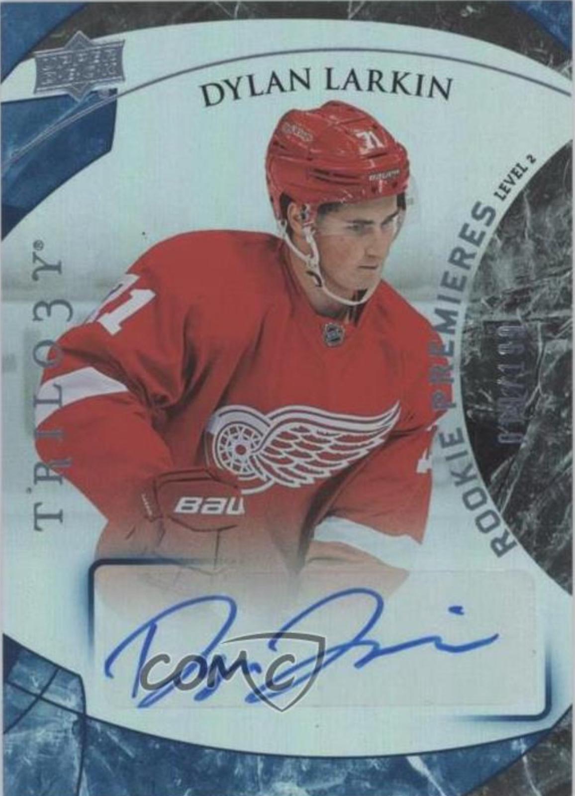Dylan Larkin [Autograph Rainbow Foil Blue] #153