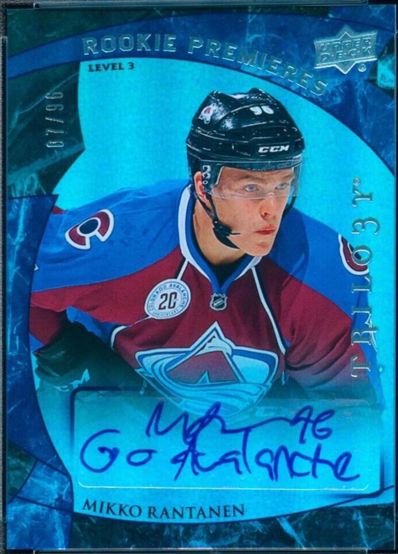 Mikko Rantanen [Autograph Rainbow Foil Blue] #198